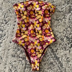 Aerie strapless one piece suit